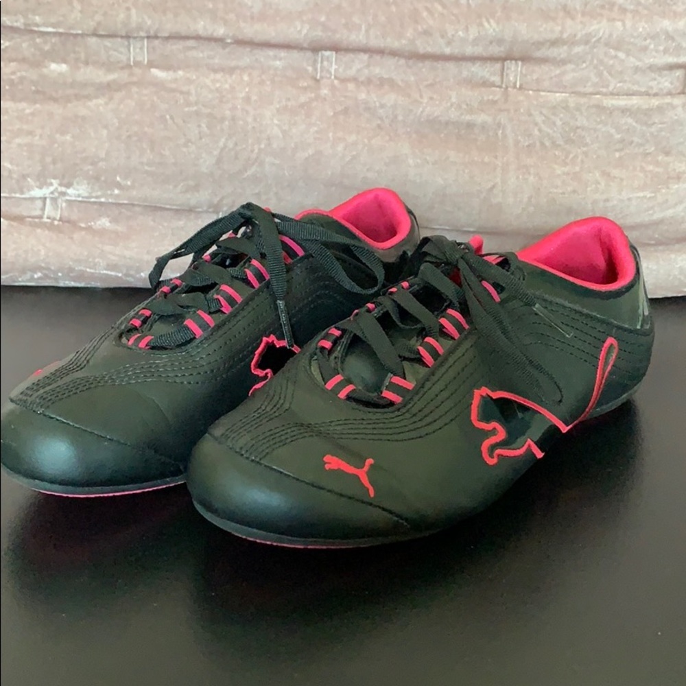 Puma Black & Pink Sneakers